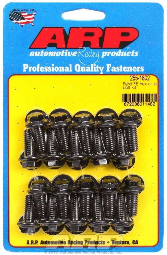 ARP ARP255-1802 Oil Pan Bolt Kit - 6pt. Ford FE