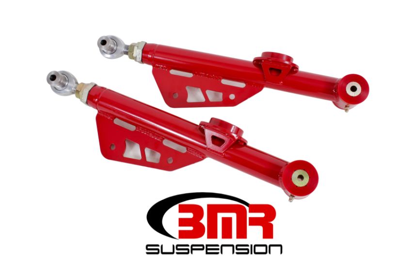 BMR Suspension TCA051R Lower Control Arms, DOM, On-car Adj, Poly/rod End