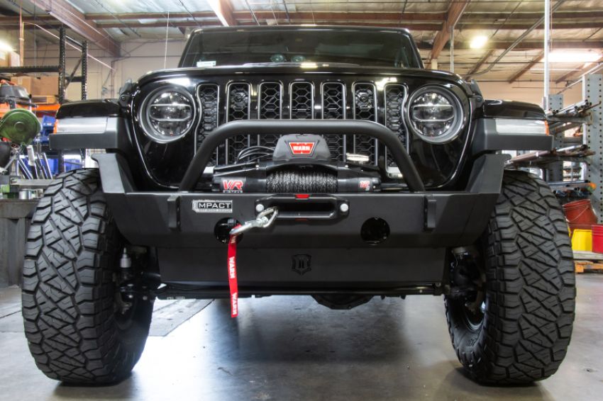 ICON 25152 2018+ Jeep Wrangler JL / 2020+ JT Front Impact Bumper Mid Width Wings