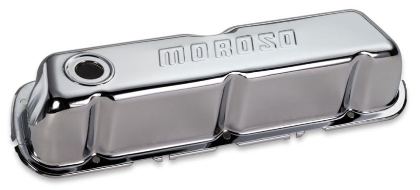 MOROSO MOR68202 Chrome B/E Valve Covers SBF Tall w/o Baffle