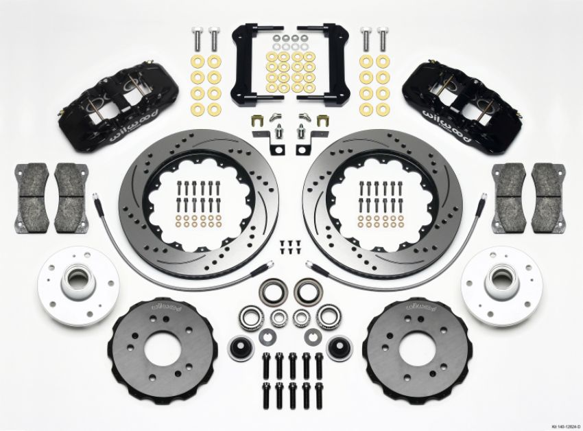 Wilwood 140-12824-D AERO6 Front Truck Kit 14.25in Drilled 97-03 Ford F150