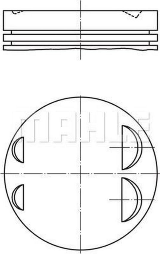 MAHLE 083 19 02 Engine Piston