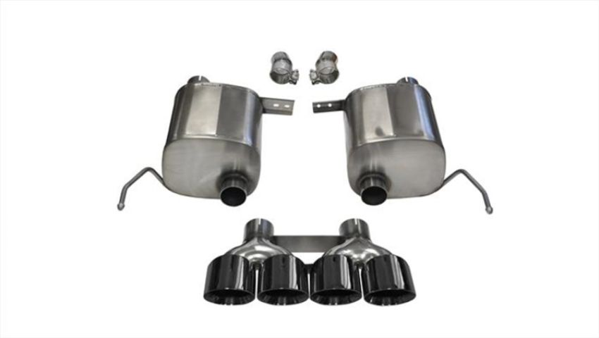 CORSA Performance 14762BLK Corsa 14-19 Chevy Corvette C7 Coupe 6.2L V8 AT/MT 2.75in Valve-Back Dual Rear Exit Black Xtreme Exht