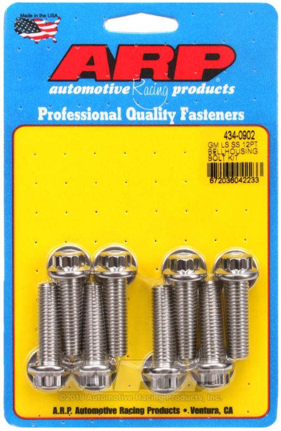 ARP ARP434-0902 Bellhousing Bolt Kit - 12pt. GM LS