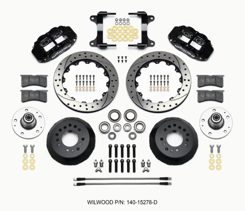 Wilwood 140-15278-D Narrow Superlite 6R Front Hub Kit 12.88in Drilled 82-92 Camaro//Firebird