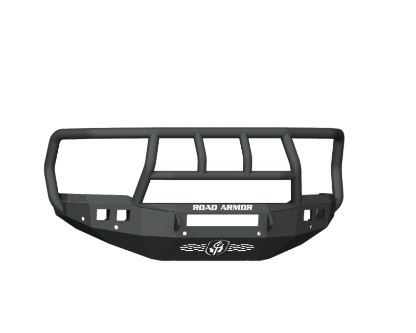 Road Armor 4192F2B-NW 19-20 Ram 2500 Stealth Front Bumper w/Titan II Guard/6 Sensor Holes - Tex Blk