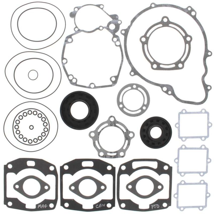 Vertex Pistons 611502 Vertex Gaskets 95-96 Arctic Cat Tigershark 900 Complete Gasket Kit w/ Oil Seals