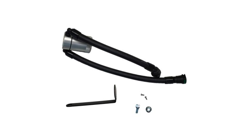 J&L 3097P-C 23-25 Ford F-150 Raptor R Oil Separator 3.0 Passenger Side - Clear Anodized