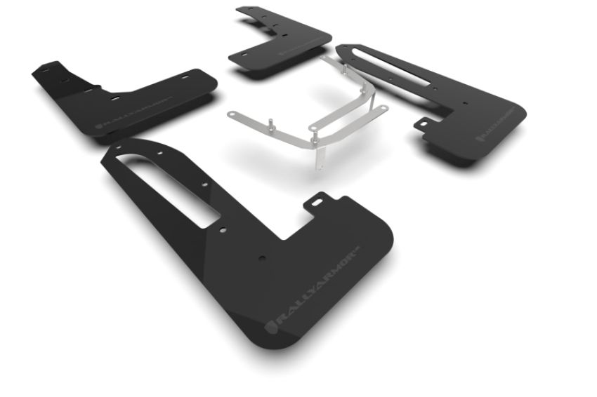 Rally Armor MF97-UR-BLK-GRY Black Mud Flap/Grey Logo