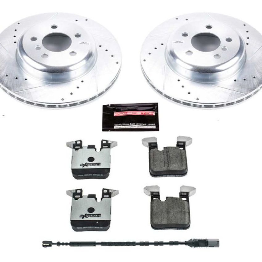 PowerStop K6672-26 Z26 Street Performance Ceramic Brake Pad and Drilled & Slotted Rotor Kit