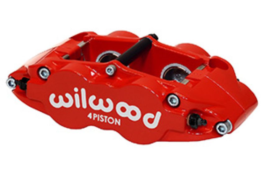 Wilwood 120-14056-RD Caliper-Forged Superlite 4R 1.38/1.38in Pistons 1.10in Disc, Red