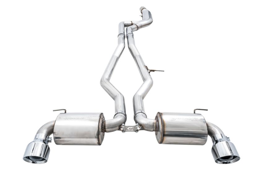 AWE Tuning 3020-32058 AWE 2020 Toyota Supra A90 Non-Resonated Touring Edition Exhaust - 5in Chrome Silver Tips