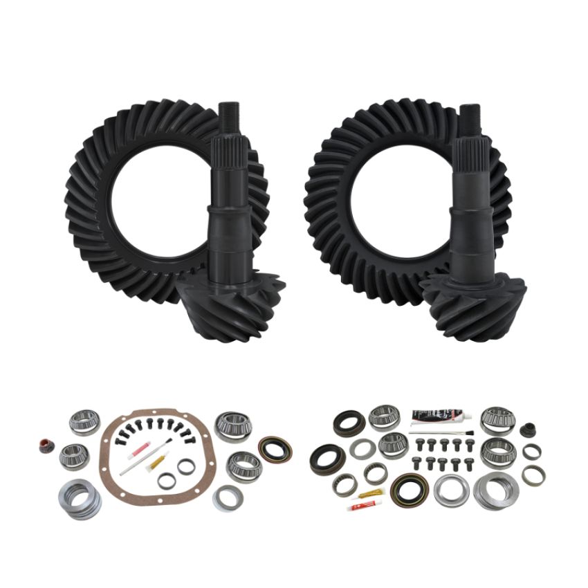 Yukon Gear & Axle YGK117 Yukon Gear & Install Kit Package for 09-14 Ford F150 8.8in Front & Rear 4.11 Ratio