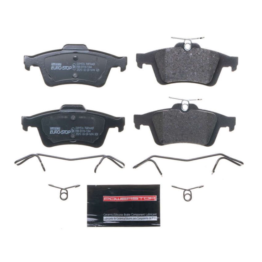 PowerStop ESP1576 EuroStop ECE-R90 Certified Brake Pad Set