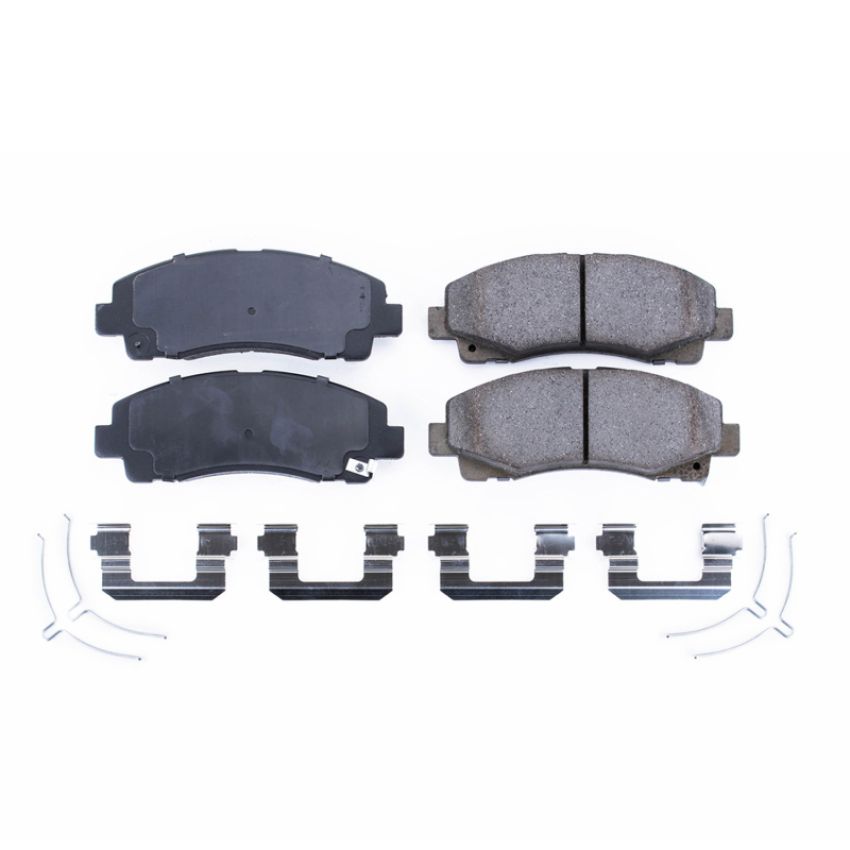 PowerStop 17-1584 PowerStop - Z17 Low-Dust Ceramic Brake Pads with Hardware