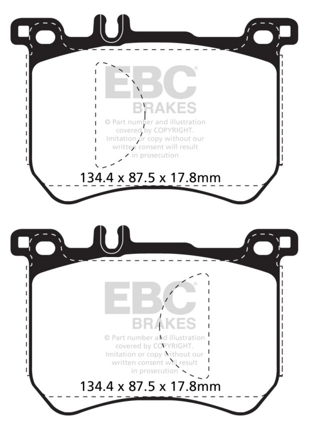 EBC Brakes DP32179C Redstuff Ceramic Low Dust Brake Pads
