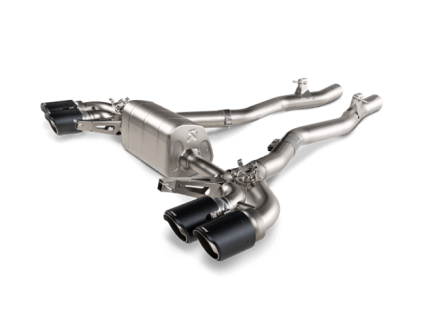 Akrapovic S-BM/T/22H 2020 BMW M8/M8 Competition (F91/F92) w/OPF/GPF Slip-On Line (Titanium) w/Carbon Tips