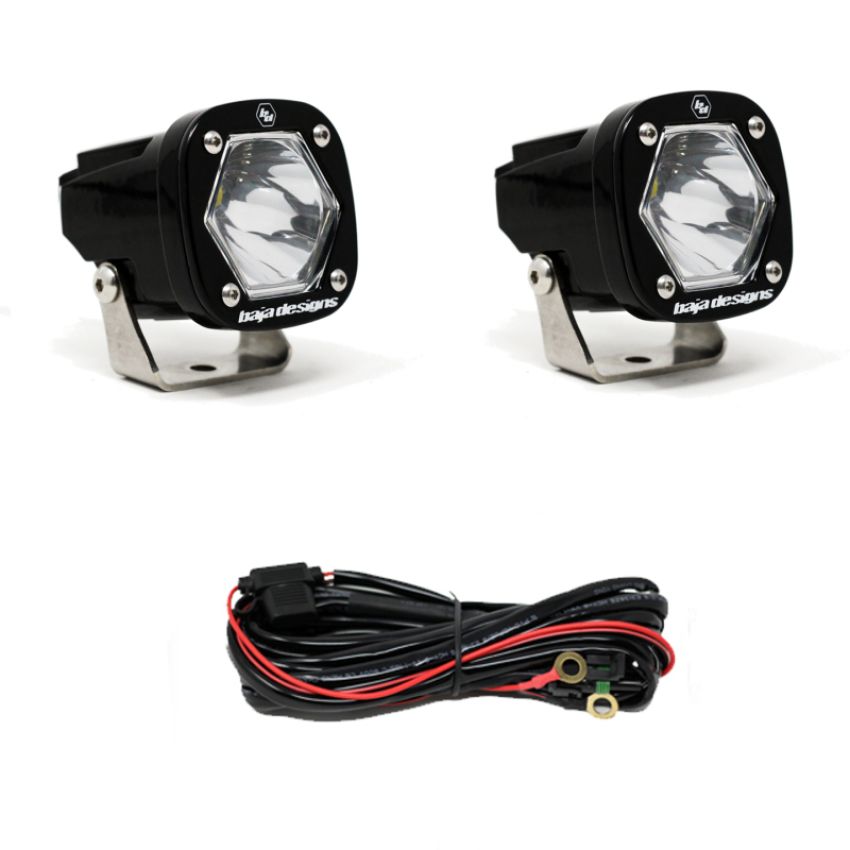 Baja Designs 387801 S1 Black LED Auxiliary Light Pod Pair