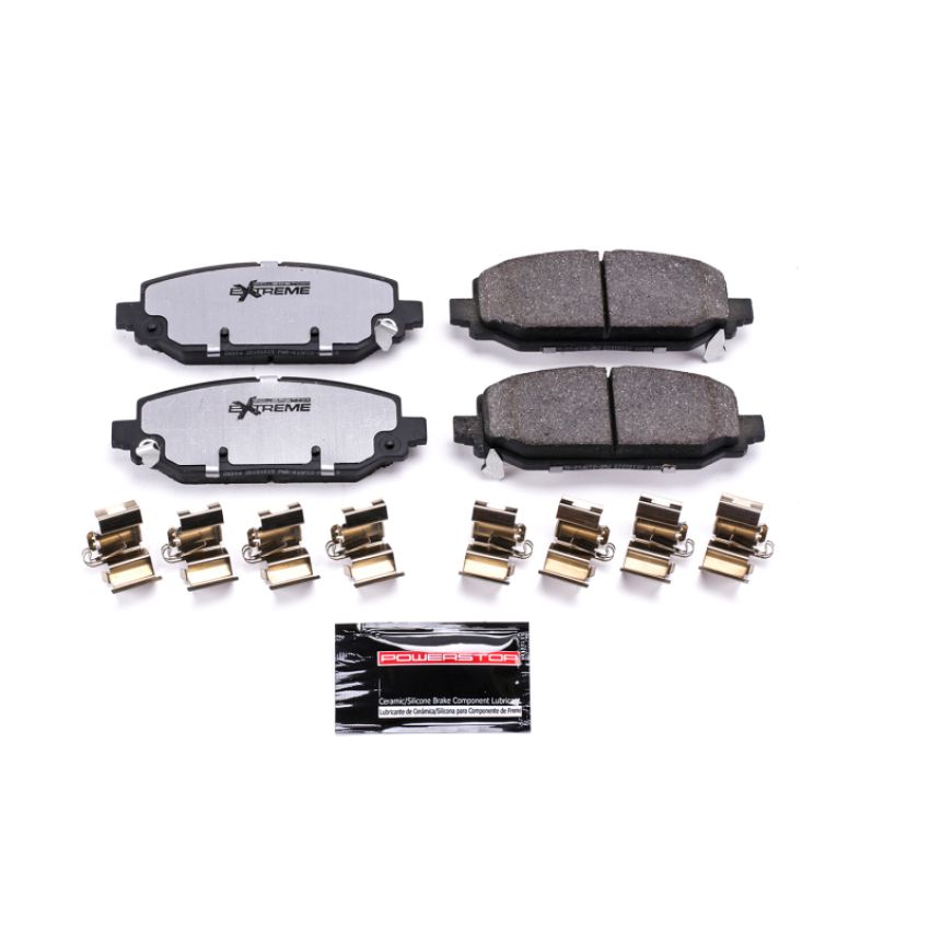 PowerStop Z36-6004 PowerStop - Z36 Truck and SUV Carbon-Fiber Ceramic Brake Pads with Hardware Kit