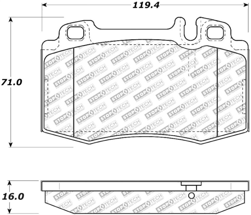 Stoptech 305.08470 Street Select Brake Pads w/Hardware - Front