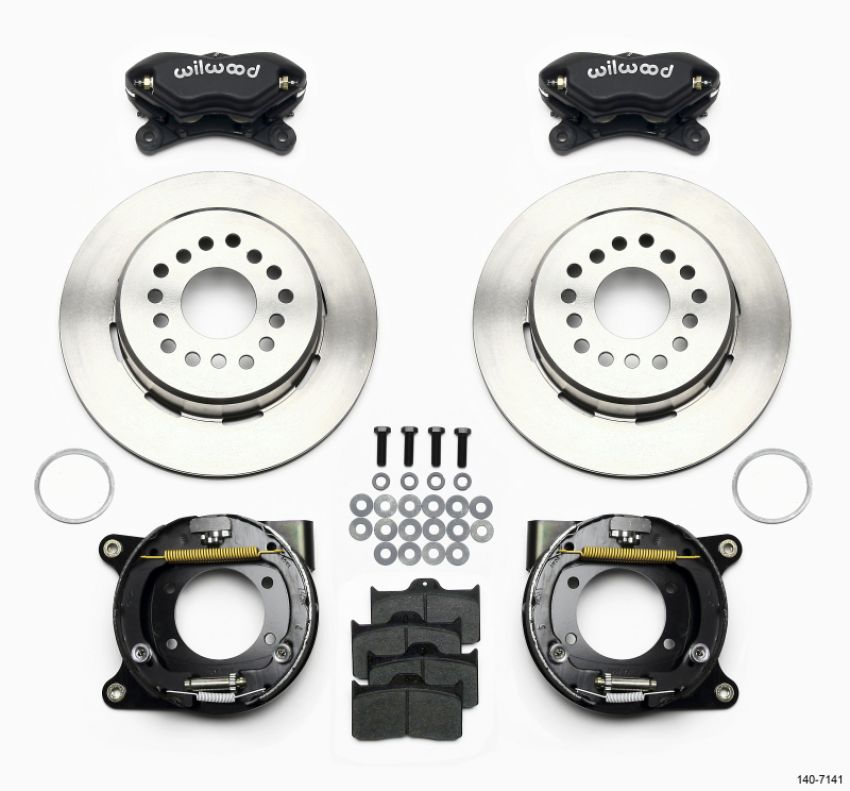 Wilwood 140-7141 Forged Dynalite P/S Park Brake Kit Chevy 12 Bolt w/ C-Clips