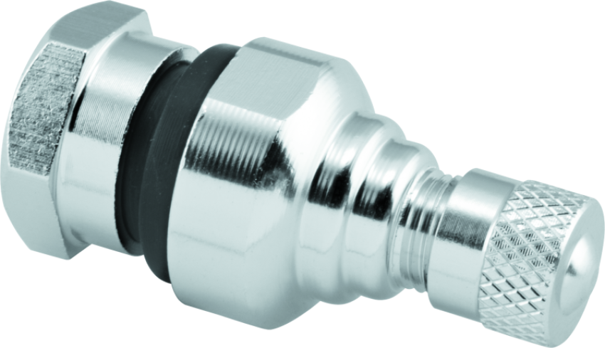 BikeMaster 151976 Valve Stem Aluminum 11.3mm Pair Silver