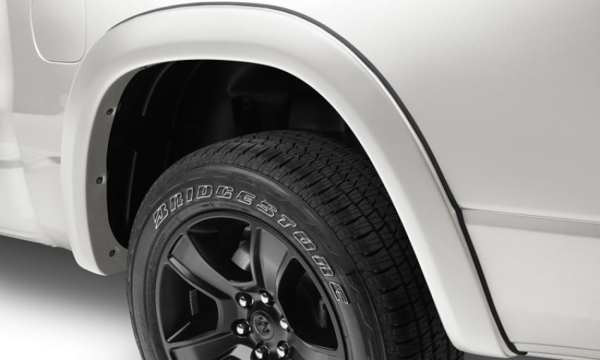 Bushwacker 50928-25 22-24 RAM 1500 (Excl. Rebel) 67.4in. & 76.3in. Bed OE Style Flares 4pc - Ivory Pearl
