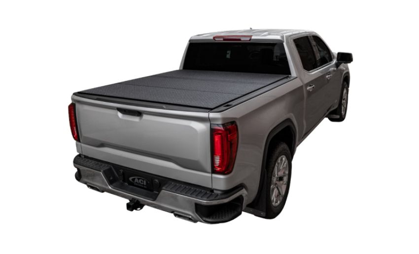 Access B4050059 LOMAX Tri-Fold Cover 07-21 Toyota Tundra - 5ft 6in Bed (w/ Deck Rail) -  Black Diamond