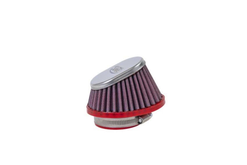 BMC FBPF50-70SS Conical Carburetor Filter w/Chrome Top - 50mm Inlet / 65mm H
