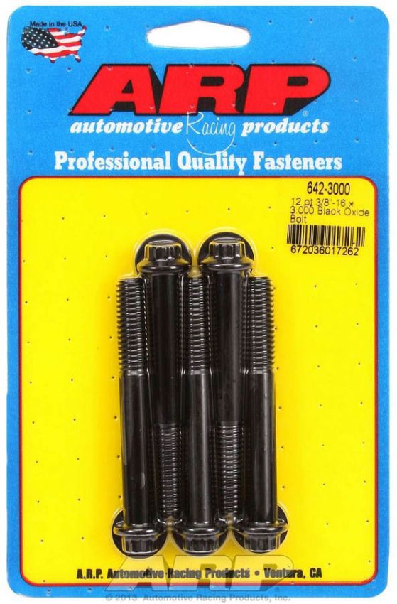 ARP ARP642-3000 Bolt Kit - 12pt. (5) 3/8-16 x 3.000