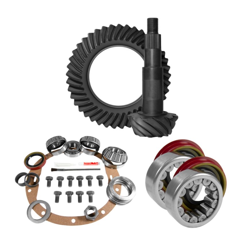 Yukon Gear & Axle YGK2011 Yukon 8.5in GM 3.42 Rear Ring & Pinion Install Kit Axle Bearings 1.625in Case Journal