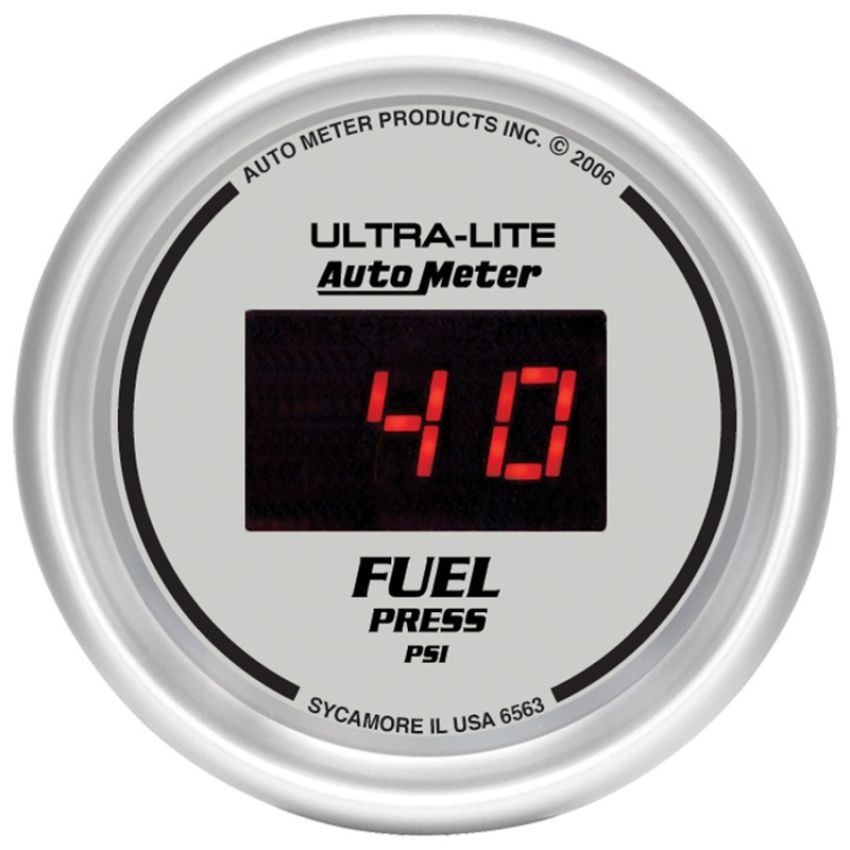AutoMeter 6563 GAUGE, FUEL PRESSURE, 2 1/16
