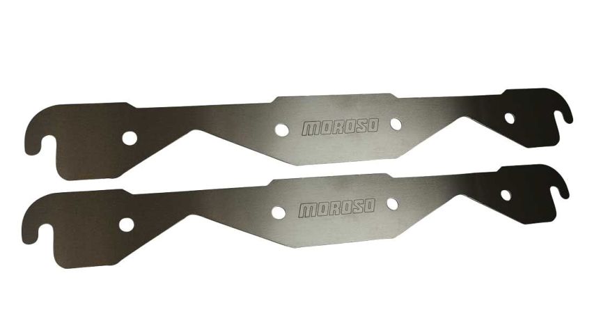 Moroso 25155 Small Block Chevy Exhaust Block Off Storage Plate - Pair