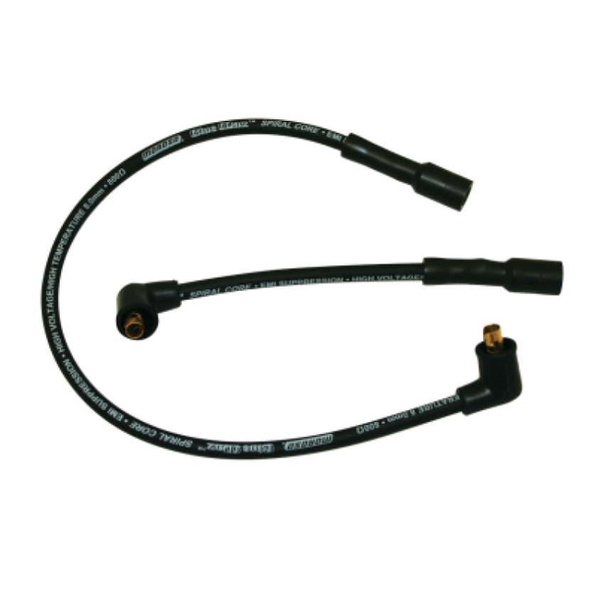 Moroso 27212 85-96 Harley-Davidson FLT/FLHT/FLHR/FLTR/FLHS Spiral Core Wire Set - Black