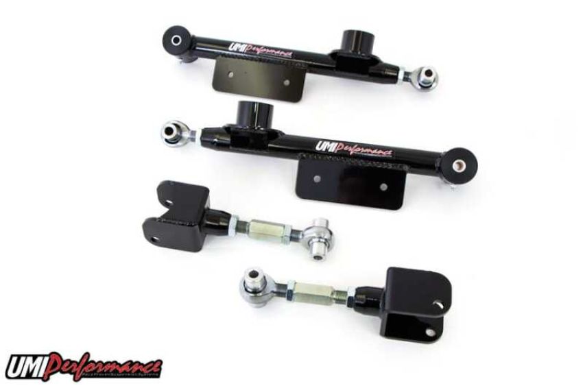 UMI Performance 101417-B 99-04 Ford Mustang Upper & Lower Adjustable Control Arms