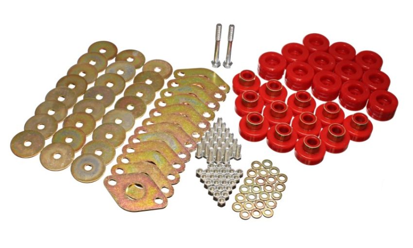 Energy Suspension 2.4109R Body Mount Set W/Hardware - Red