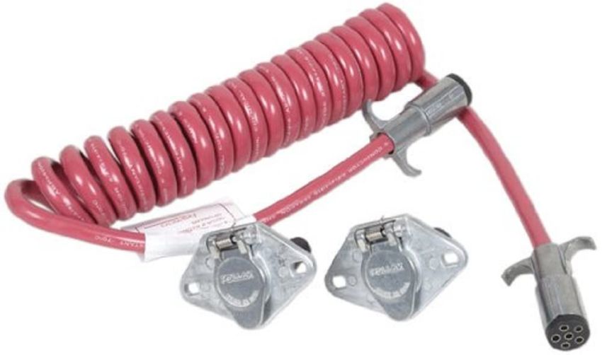 Demco 9523006 6-Way Coiled Auxiliary Lighting Cable