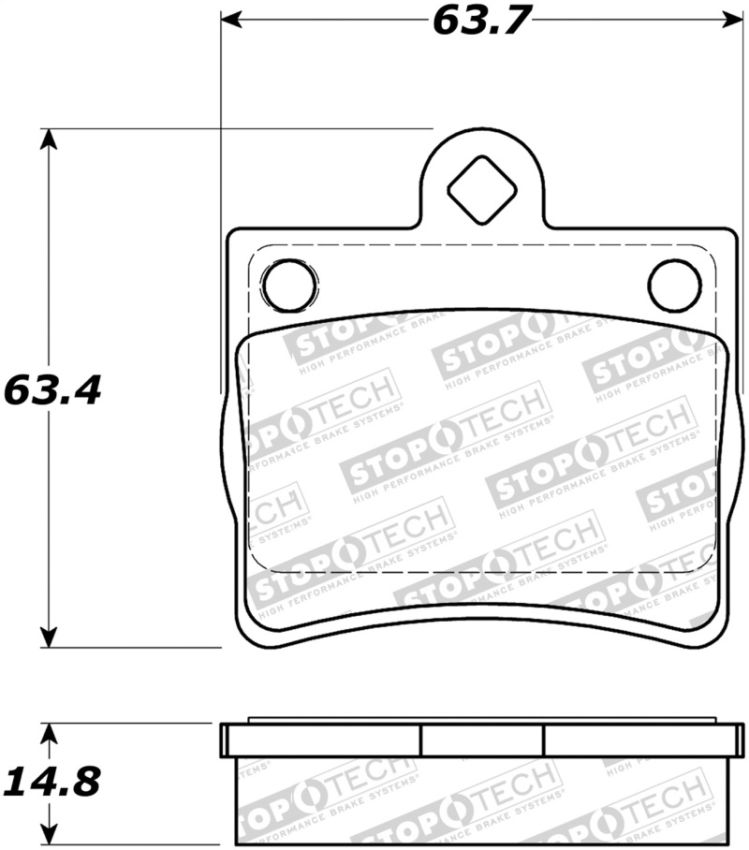 Stoptech 308.07390 Street Brake Pads