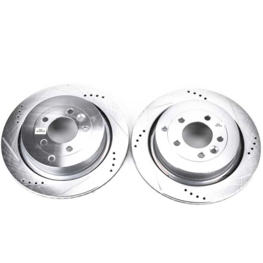 PowerStop EBR1046XPR PowerStop Evolution Performance Drilled, Slotted & Plated Brake Rotor Pair