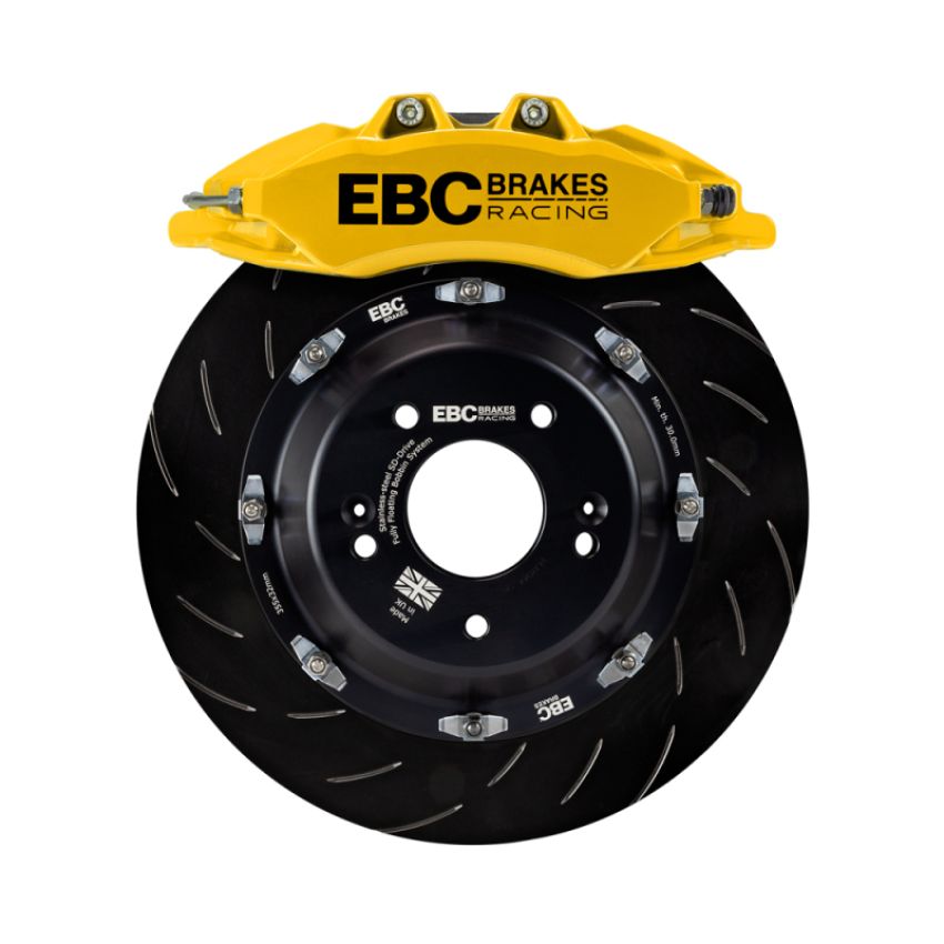 EBC BBK050YEL-1 Racing 07-13 BMW M3 (E90/E92/E82) Yellow Apollo-6 Calipers 380mm Rotors Front Big Brake Kit