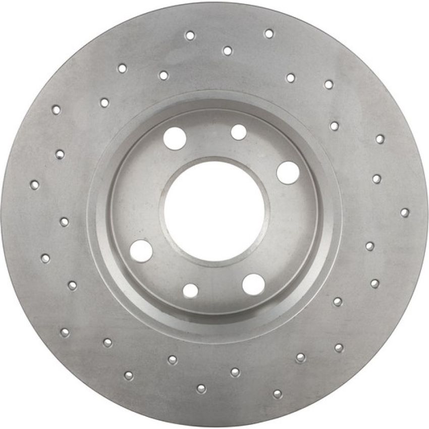 Brembo KTX0087 Brembo ceramic brake pad and Xtra solid drilled brake disc kit
