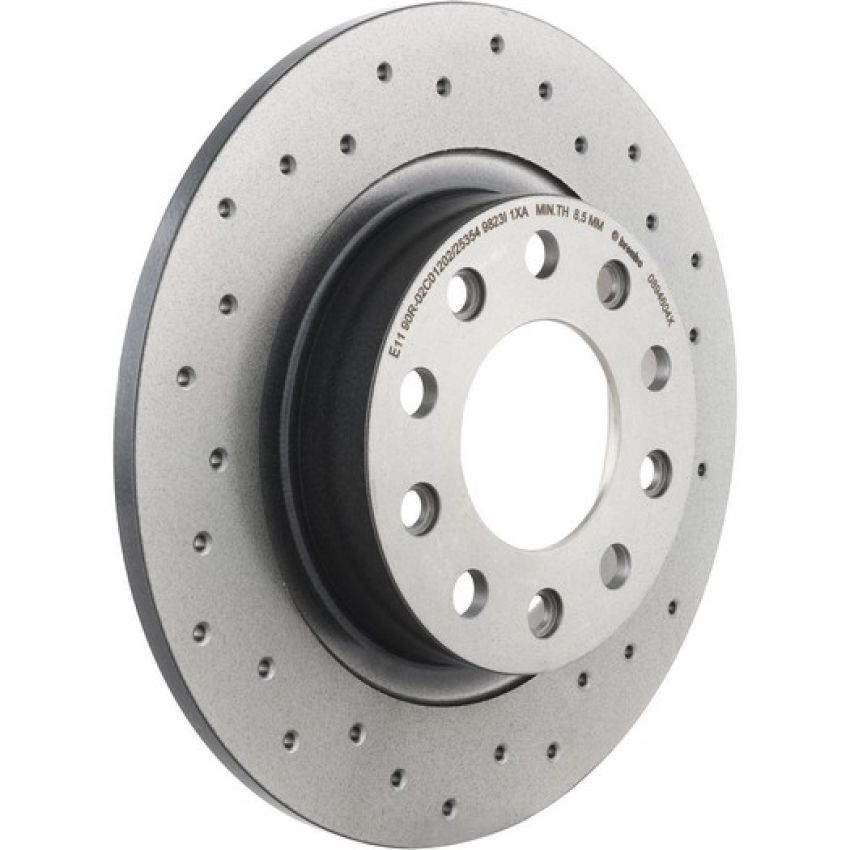 Brembo 08.9460.4X Premium UV Coated Rear Xtra Cross Drilled Brake Rotor
