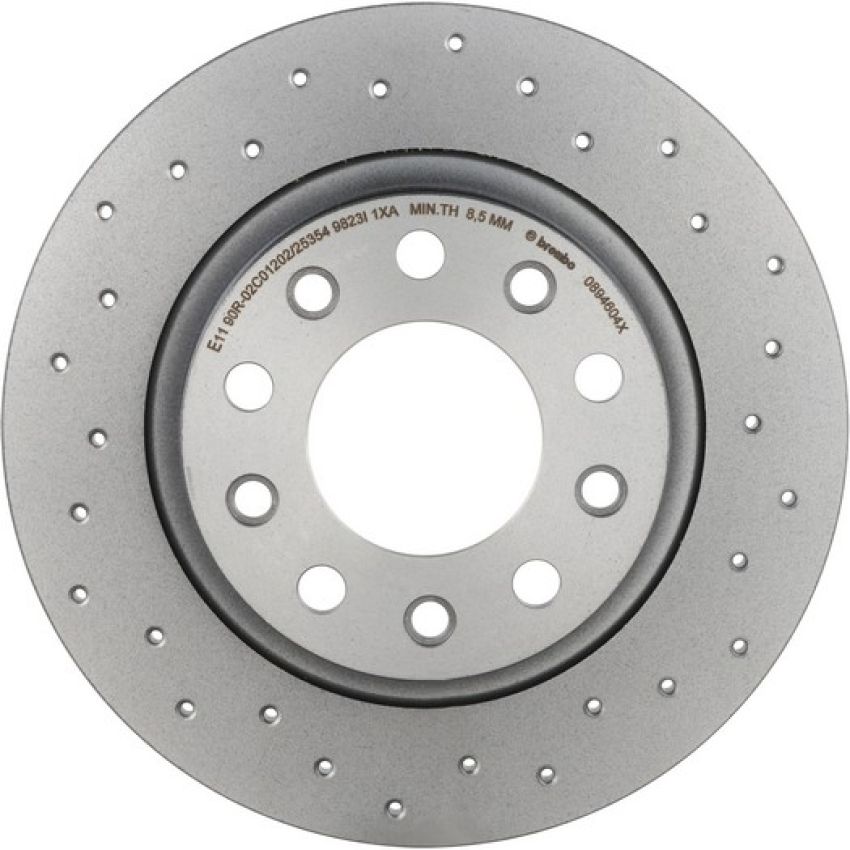 Brembo 08.9460.4X Premium UV Coated Rear Xtra Cross Drilled Brake Rotor