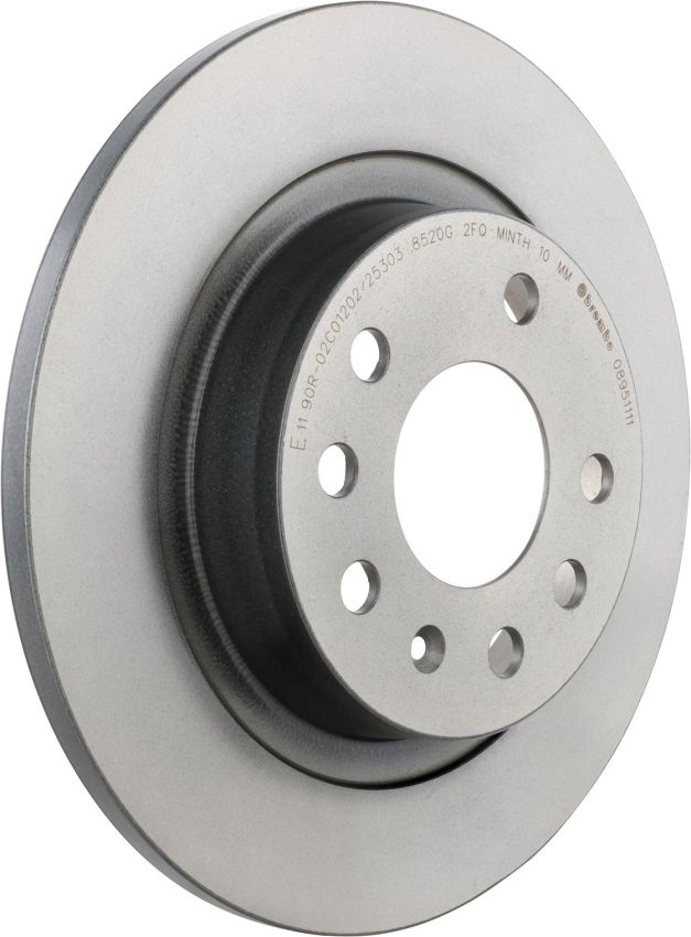 Brembo KT00799 Brembo ceramic brake pad and UV coated solid  brake disc kit