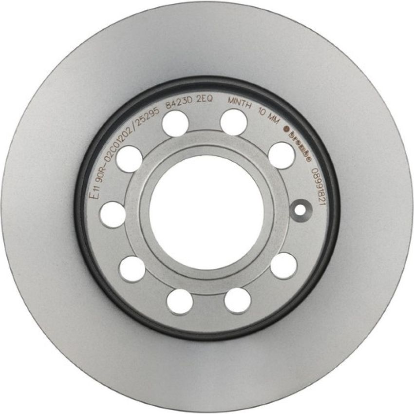 Brembo KT00565 Brembo ceramic brake pad and UV coated solid  brake disc kit