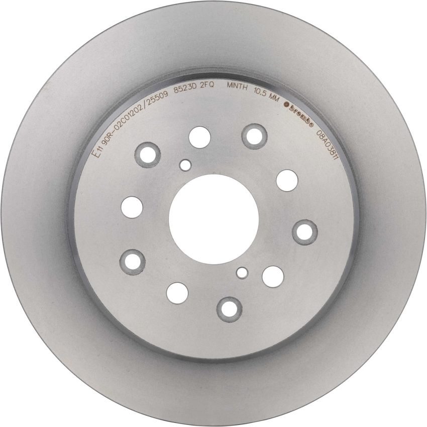 Brembo 08.A038.11 Brembo UV Coated Solid Brake Rotor