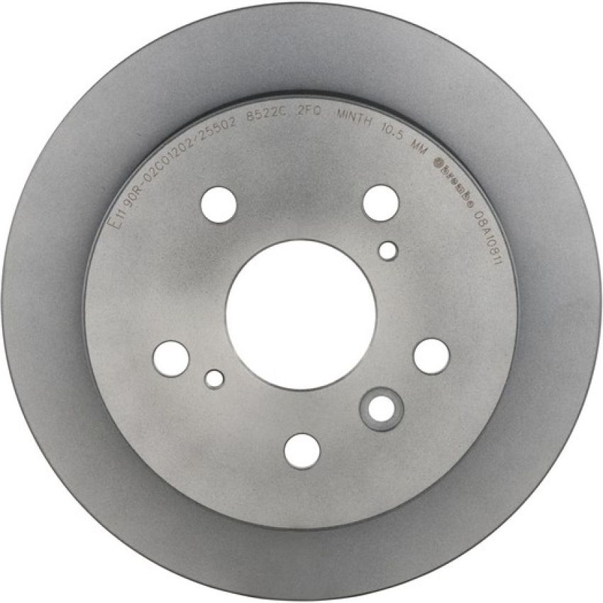 Brembo 08.A108.11 Brembo UV Coated Solid Brake Rotor