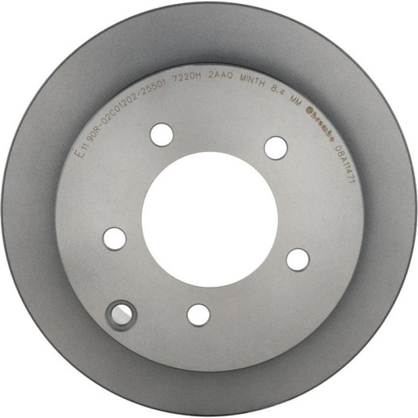 Brembo KT00970 Brembo ceramic brake pad and UV coated solid  brake disc kit