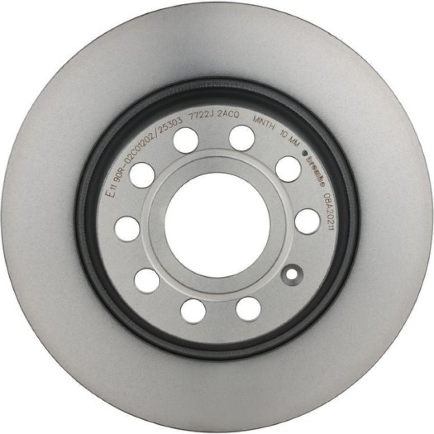 Brembo 08.A202.11 Brembo UV Coated Solid Brake Rotor