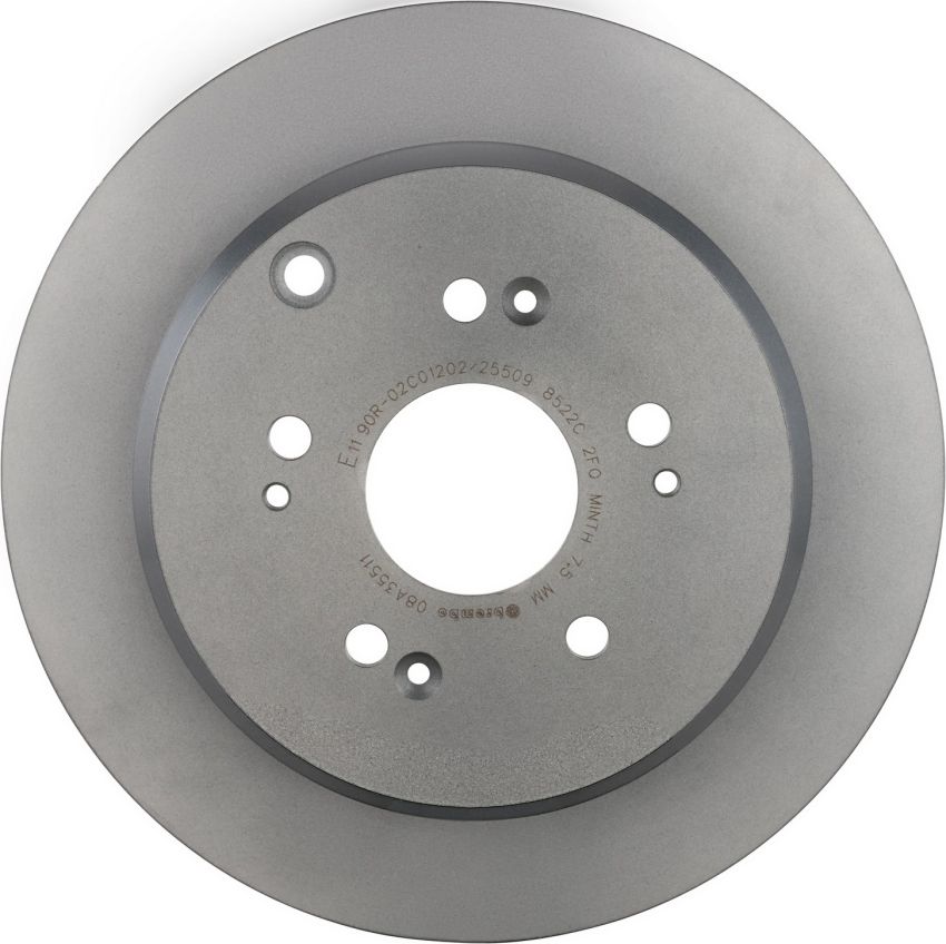 Brembo 08.A355.11 Brembo UV Coated Solid Brake Rotor